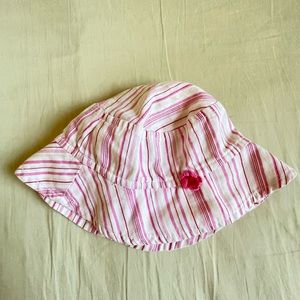 Pink flower sunhat
